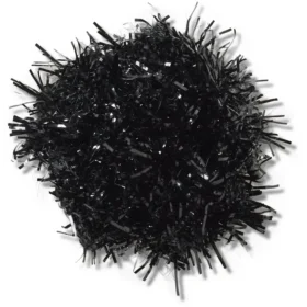 Zwarte Tinsel Pom Jibbitz™-bedels