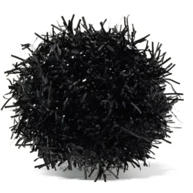 Zwarte Tinsel Pom Jibbitz™-bedels